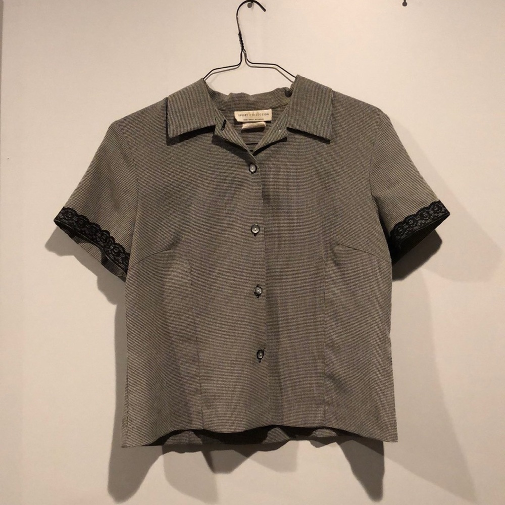 Vintage Sport Collection Button-Down Blouse